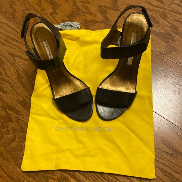 NWT Cynthia Vincent High Heels With Box & Dust Bag, size 8, color black, 3” heel - Picture 2 of 6